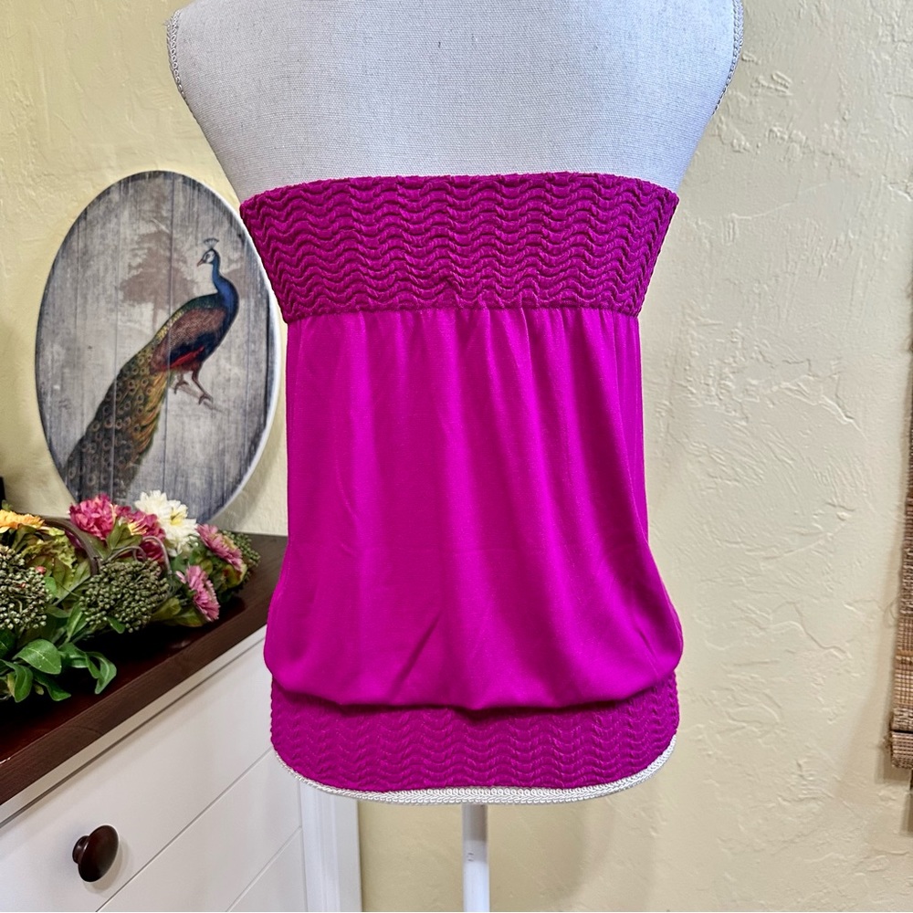 Choice Fuchsia Strapless Tube Top - Picture 3 of 5
